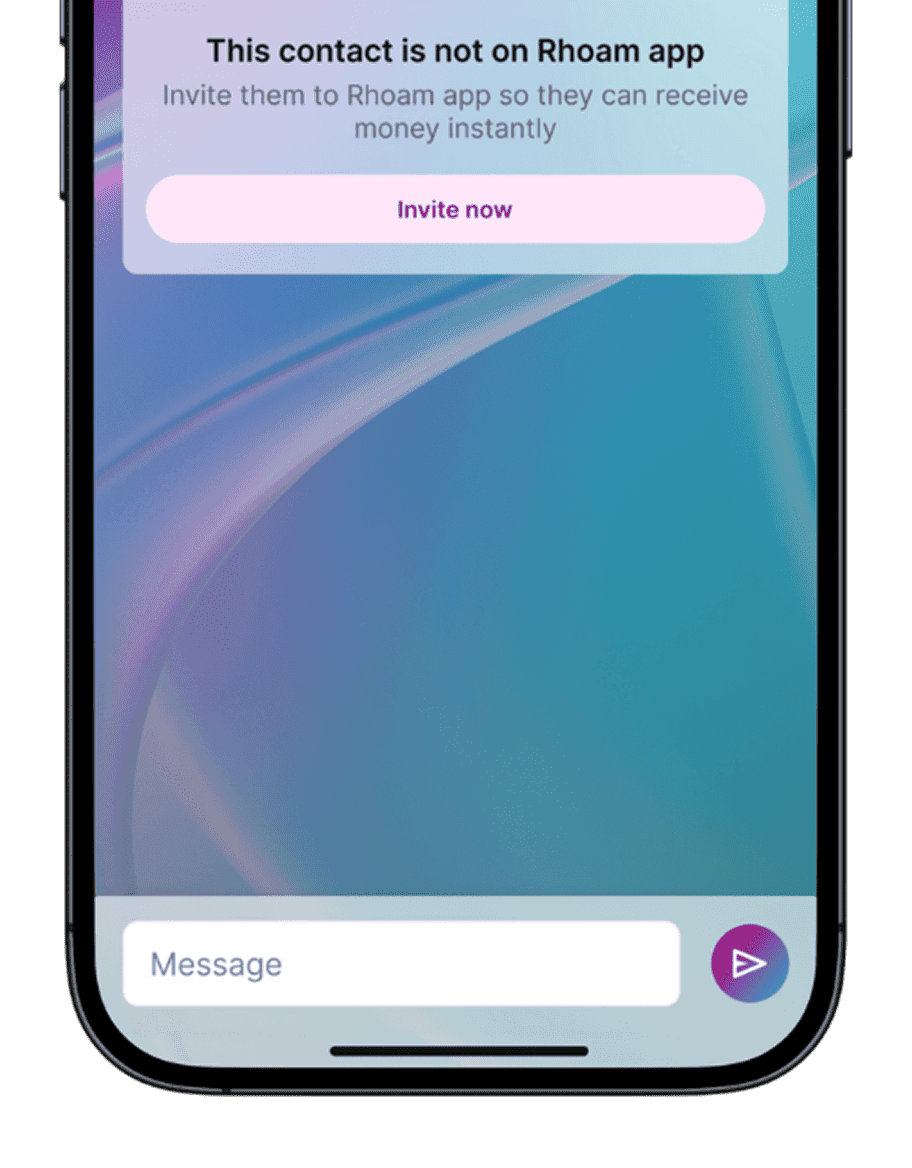 Chat interface - bottom view